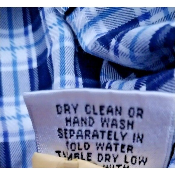 Bugatchi Shirt Mens XXL Shaped Fit Blue Check Casual Luxury Formal Business - Picture 6 of 8